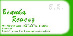 bianka revesz business card